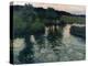 Landscape with a River-Fritz Thaulow-Premier Image Canvas