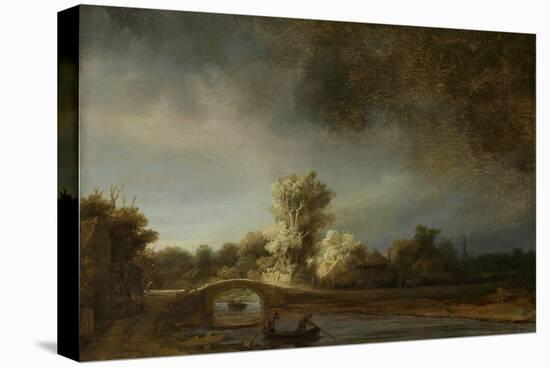 Landscape with a Stone Bridge, C.1638-Rembrandt van Rijn-Premier Image Canvas