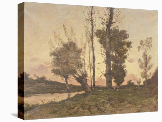 Landscape with a Stream-Henri-Joseph Harpignies-Premier Image Canvas