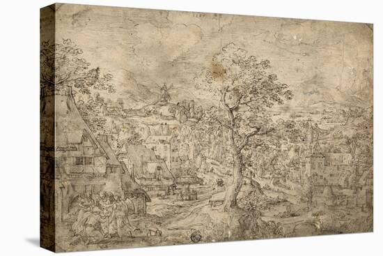 Landscape with Abraham and Angels, 1567-Hans Bol-Premier Image Canvas