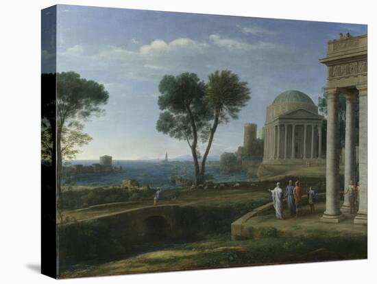 Landscape with Aeneas at Delos, 1672-Claude Lorraine-Premier Image Canvas