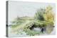 Landscape with Bridge over a Stream-John Clayton Adams-Premier Image Canvas