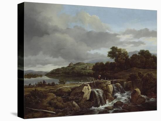 Landscape with Cascade, 1670s-Jacob Isaaksz Ruisdael-Premier Image Canvas