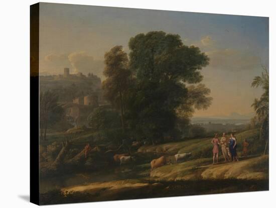 Landscape with Cephalus and Procris Reunited by Diana, 1645-Claude Lorraine-Premier Image Canvas