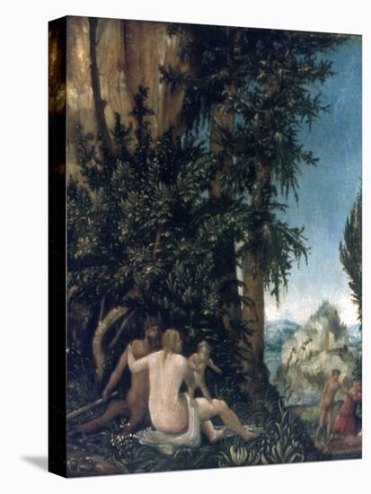 Landscape with Family of Satyrs, 1507-Albrecht Altdorfer-Premier Image Canvas