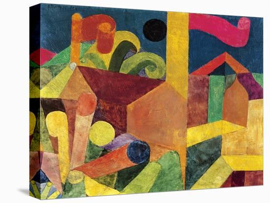 Landscape with Flags or Houses with Flags, 1915-Paul Klee-Premier Image Canvas