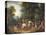 Landscape with Huntsmen and Beggars-Johann Andreas Herrlein-Premier Image Canvas