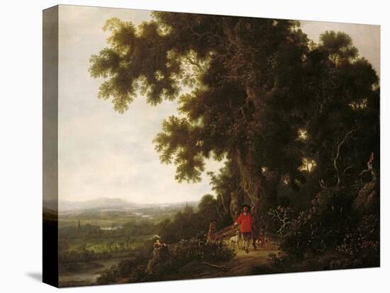 Landscape with Huntsmen and their Hounds-Joris van der Haagen or Hagen-Premier Image Canvas