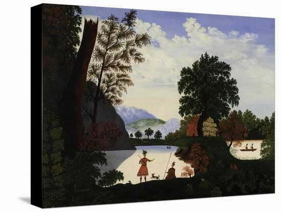 Landscape with Indians, 1880-American School-Premier Image Canvas