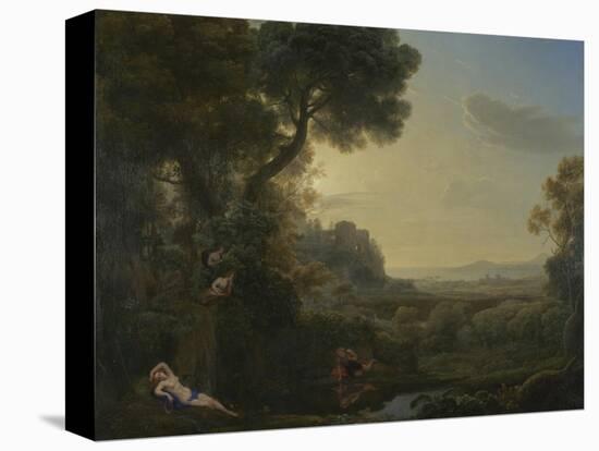 Landscape with Narcissus and Echo, 1644-Claude Lorraine-Premier Image Canvas