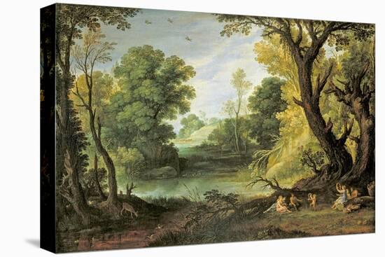 Landscape with Nymphs and Satyrs, 1623-Paul Brill Or Bril-Premier Image Canvas