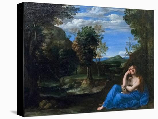 Landscape with Penitent Magdalen, (Painting)-Annibale Carracci-Premier Image Canvas