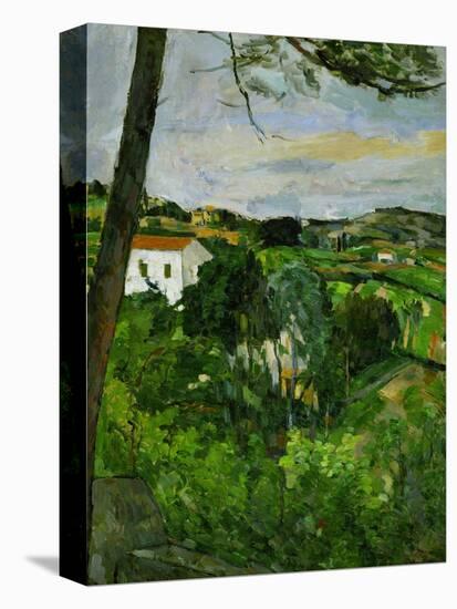 Landscape with Red Rooftops, Also Called Pine-Tree at L'Estaque, 1876-Paul Cézanne-Premier Image Canvas