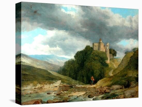 Landscape With Ruined Castle, 1864-Frederick Richard Lee-Premier Image Canvas