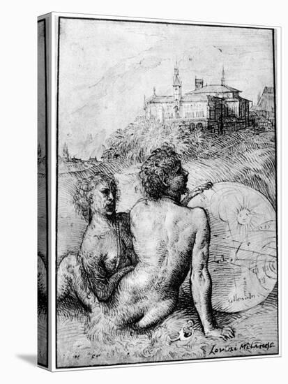 Landscape with Satyrs, C1512-Titian (Tiziano Vecelli)-Premier Image Canvas