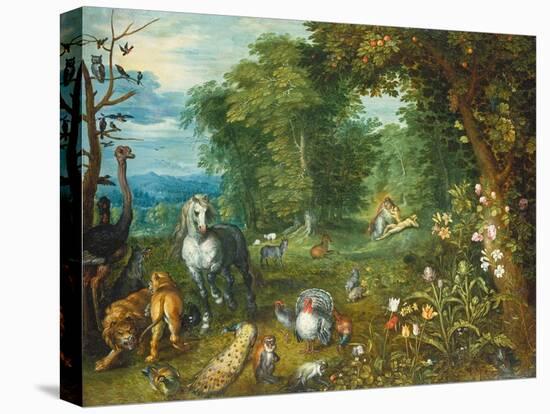 Landscape with the Creation of Eve-Mar Brueghel the Elder-Premier Image Canvas