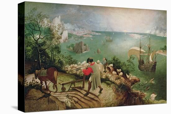 Landscape with the Fall of Icarus, circa 1555-Pieter Bruegel the Elder-Premier Image Canvas