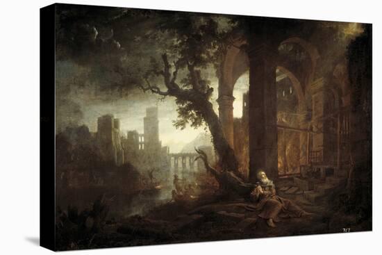 Landscape with the Temptation of Saint Anthony-Claude Lorraine-Premier Image Canvas