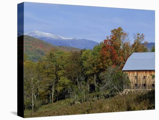 Landscape with the White Mountains in the Fall, Near Jackson, New Hampshire, New England, USA-Fraser Hall-Premier Image Canvas