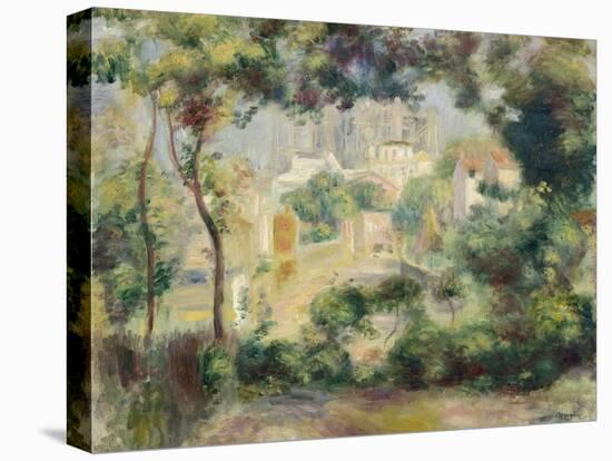 Landscape with View of the Newly Built Sacre-Coeur, about 1896-Pierre-Auguste Renoir-Premier Image Canvas