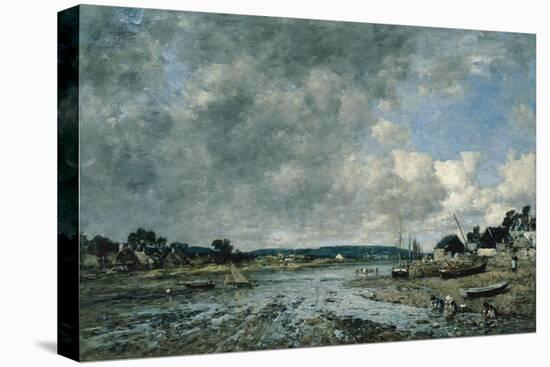 Landscape With Washerwomen-Eugène Boudin-Premier Image Canvas