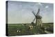 Landscape with Windmill near Schiedam. 1873-Jan Hendrik Weissenbruch-Premier Image Canvas