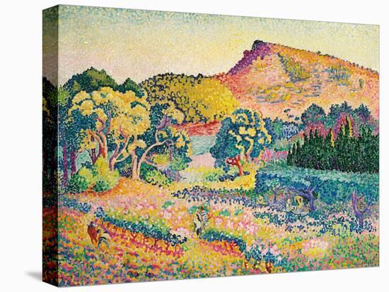 Landschaft mit Le Cap Nègre. Paysage avec le cap Nègre. 1906-Henri Edmond Cross-Premier Image Canvas