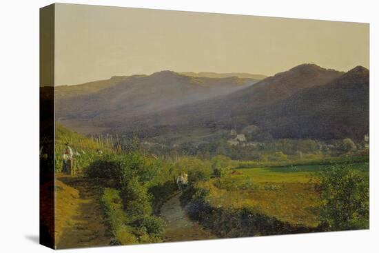 Landschaft Mit Weinbergen-Ferdinand Georg Waldmüller-Premier Image Canvas