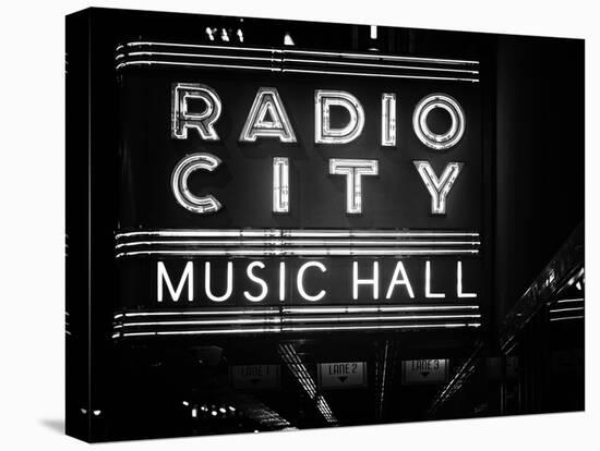 Lanes Entrance to the Radio City Music Hall by Night, Manhattan, Times Square, New York, Classic-Philippe Hugonnard-Premier Image Canvas