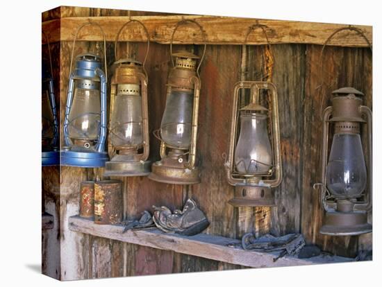 Lanterns Inside Boone's General Store, Abandoned Mining Town of Bodie, Bodie State Historic Park-Dennis Flaherty-Premier Image Canvas