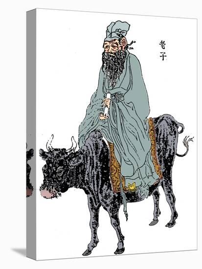 Lao-Tzu, ancient Chinese philosopher and inspiration of Taoism, late 19th century-Anon-Premier Image Canvas