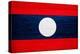 Laos Flag Design with Wood Patterning - Flags of the World Series-Philippe Hugonnard-Stretched Canvas