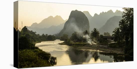 Laos, Vang Vieng. River Scene-Matt Freedman-Premier Image Canvas