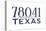 Laredo, Texas - 78041 Zip Code (Blue)-Lantern Press-Stretched Canvas