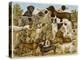 Large Assortment of Dogs: Including:Hounds Setters and Spaniels-null-Stretched Canvas