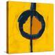 Large Black, Yellow and Orange Abstract-Real Callahan-Stretched Canvas