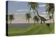 Large Brachiosaurus Grazing-null-Stretched Canvas