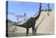 Large Brachiosaurus Standing in a Lake-null-Stretched Canvas