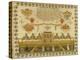 Large House and Garden Sampler, c.1839-null-Premier Image Canvas