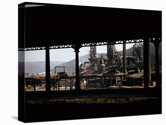 Large Industrial Plant Framed by Elevated Tracks or Roadway-Walker Evans-Premier Image Canvas