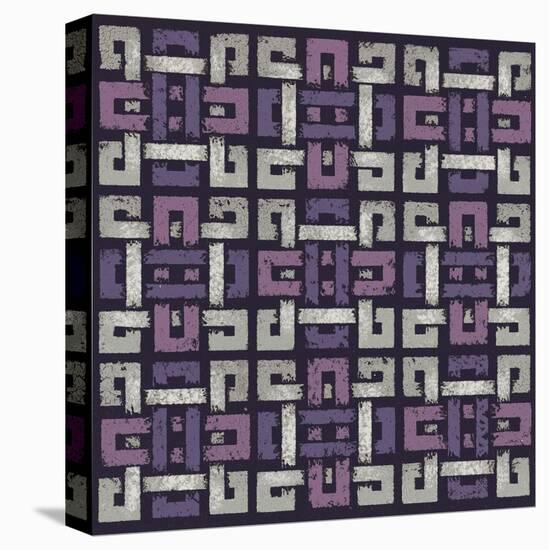 Large Knotted Weave (Purple)-Susan Clickner-Stretched Canvas