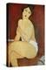 Large Seated Nude by Amedeo Modigliani-null-Premier Image Canvas