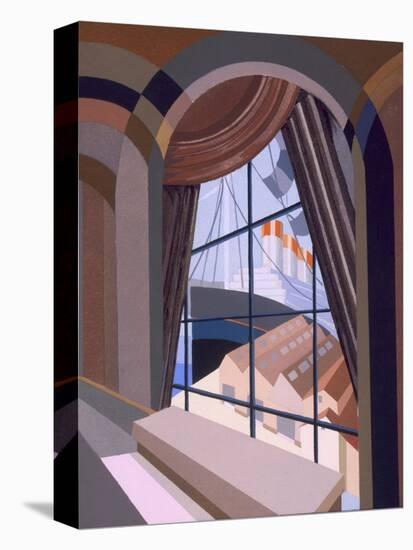 Large Window with a Seat, from 'Relais', C.1920S (Colour Litho)-Edouard Benedictus-Premier Image Canvas