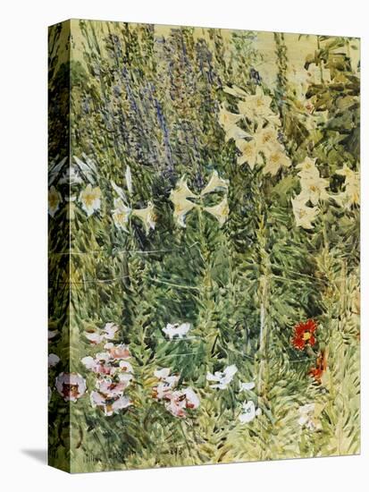 Larkspurs and Lillies, 1893-Childe Hassam-Premier Image Canvas