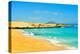Las Alzadas Beach in Natural Park of Dunes of Corralejo in Fuerteventura, Canary Islands, Spain-nito-Premier Image Canvas
