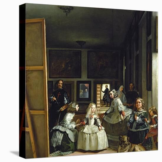 Las Meninas or the Family of Philip IV, circa 1656-Diego Velazquez-Premier Image Canvas