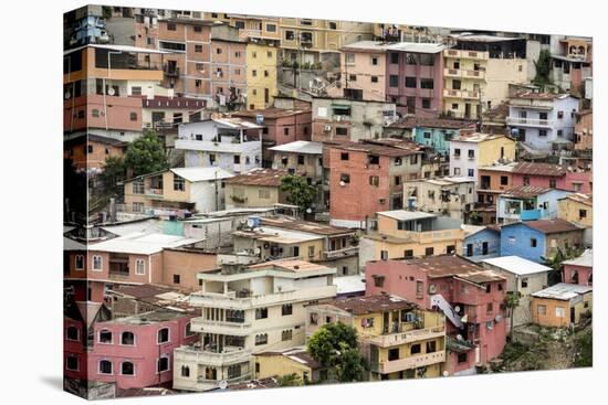 Las Penas barrio, historic centre on the hill of Cerro Santa Ana, Guayaquil, Ecuador, South America-Tony Waltham-Premier Image Canvas