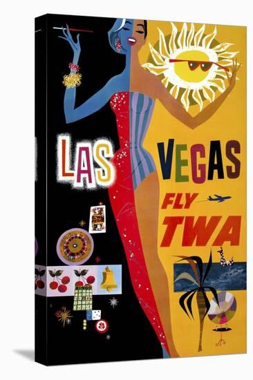 Las Vegas, Fly TWA-null-Premier Image Canvas