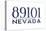 Las Vegas, Nevada - 89101 Zip Code (Blue)-Lantern Press-Stretched Canvas