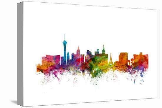 Las Vegas Nevada Skyline-Michael Tompsett-Stretched Canvas